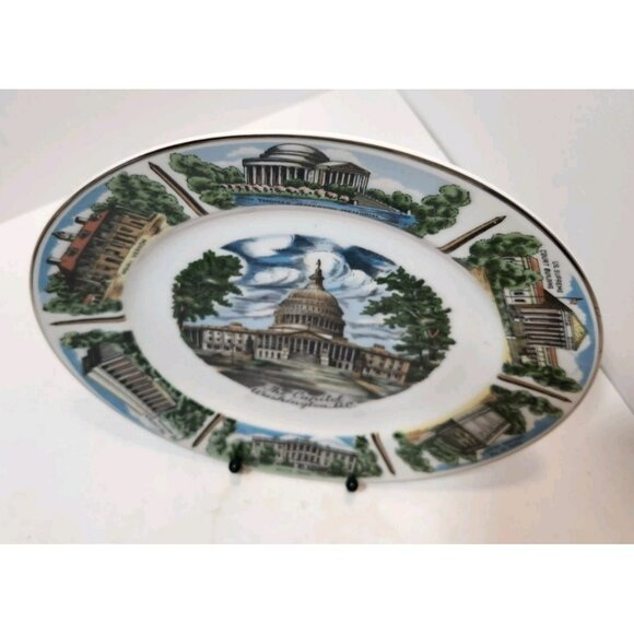 Capital Wholesale Imports Washington DC Collectors Souvenir Plate - The Capitol - Picture 2 of 11